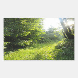 Green Forest Meadow Rechthoekige Sticker