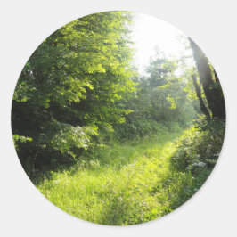 Green Forest Meadow Ronde Sticker