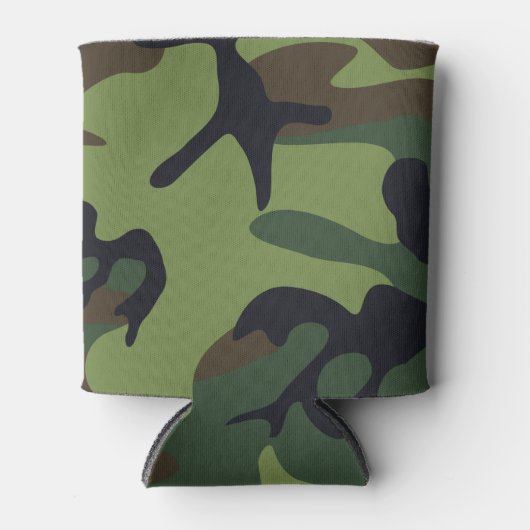 Green Forest Militaire Camo Blikjeskoeler (Voorkant)