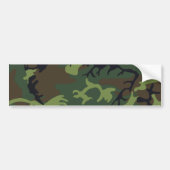 Green Forest Militaire Camo Bumpersticker (Voorkant)