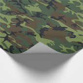 Green Forest Militaire Camo Cadeaupapier (Hoek)