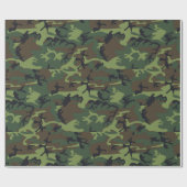Green Forest Militaire Camo Cadeaupapier (Vlak)