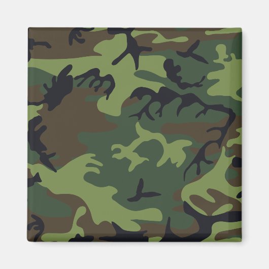 Green Forest Militaire Camo Magneet (Voorkant)