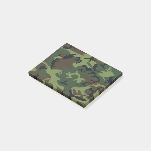 Green Forest Militaire Camo Post-it® Notes (Schuin)
