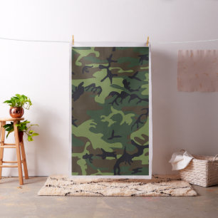 Green Forest Militaire Camo Stof