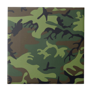 Green Forest Militaire Camo Tegeltje