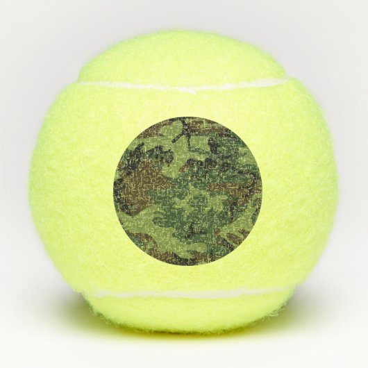 Green Forest Militaire Camo Tennisballen (Voorkant)