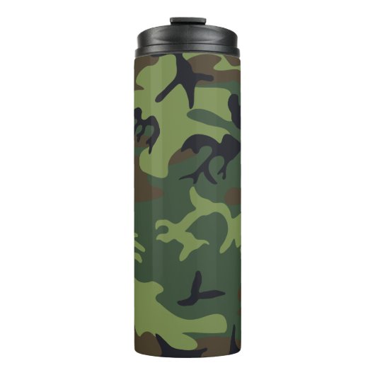 Green Forest Militaire Camo Thermosbeker (Voorkant)