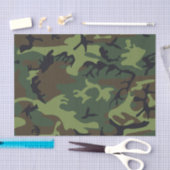 Green Forest Militaire Camo Tissuepapier (Craft)