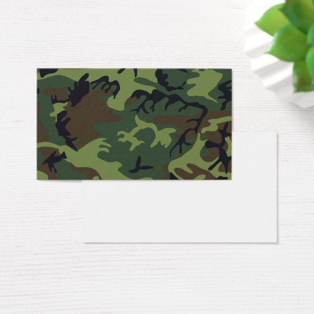Green Forest Militaire Camo Visitekaartje (Bureau)