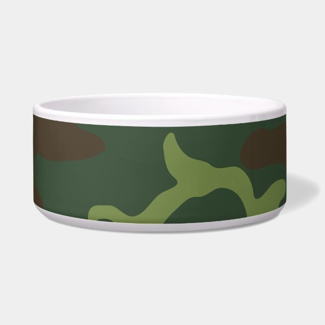 Green Forest Militaire Camo Voerbakje (Voorkant)