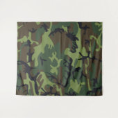 Green Forest Militaire Camo Wandkleed (Voorkant (horizontaal))