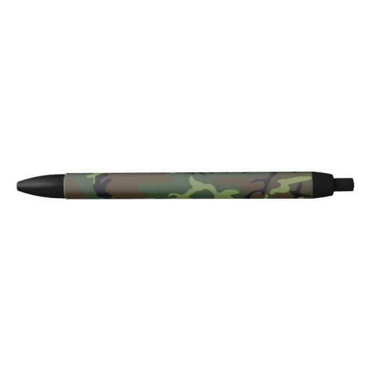 Green Forest Militaire Camo Zwarte Inkt Pen (Voorkant)