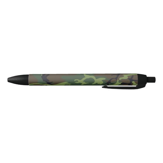 Green Forest Militaire Camo Zwarte Inkt Pen (Bodem)