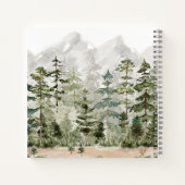 Green Forest Mountain Cabin Lake House Gastenboek Notitieboek (Achterkant)