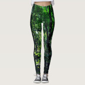 Green Forest Photographic Nature Leggings (Voorkant)
