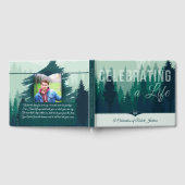 Green Forest Pines Celebration of Life with Photo Gastenboek (Volledig)