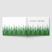 Green Forest Range Woodland bruiloft Gastenboek (Volledig)