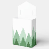 Green Forest Range Woodland bruiloft gunst box Bedankdoosjes (Geopend)