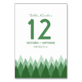 Green Forest Range Woodland bruiloft Kaart (Voorkant)