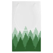 Green Forest Range Woodland bruiloft Klein Cadeauzakje (Achterkant)
