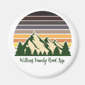 Green Forest Road Trip Cool Custom Keepsake Magneet (Voorkant)