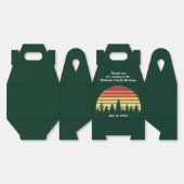 Green Forest Sunset Custom Family Reunion Bedankdoosjes (Ongevouwen)