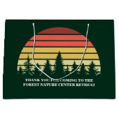 Green Forest Sunset Natuur Retreat Aangepast Groot Cadeauzakje