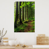 Green Forest Trail Schilderachtig Poster (Keuken)