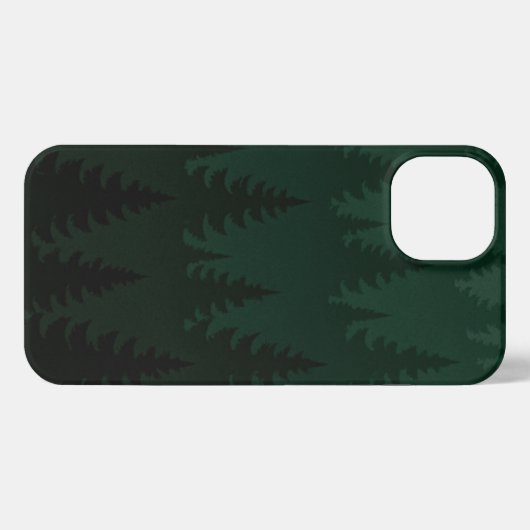 Green Forest Trees Phone Case – Nature-Inspired  iPhone Hoesje (Achterkant horizontaal)
