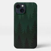 Green Forest Trees Phone Case – Nature-Inspired iPhone Hoesje (Achterkant)