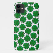 Green Four Leaf Clover Patroon Case-Mate iPhone Case (Achterkant)