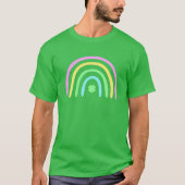 Green Four Leaf Clover Rainbow St Patrick's Day T-shirt (Voorkant)