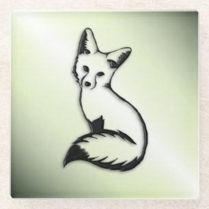 Green Fox Glazen Onderzetter