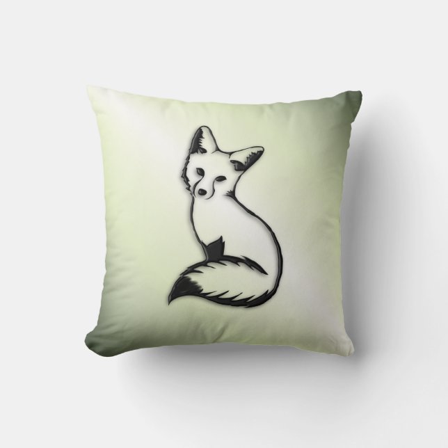Green Fox Kussen (Voorkant)