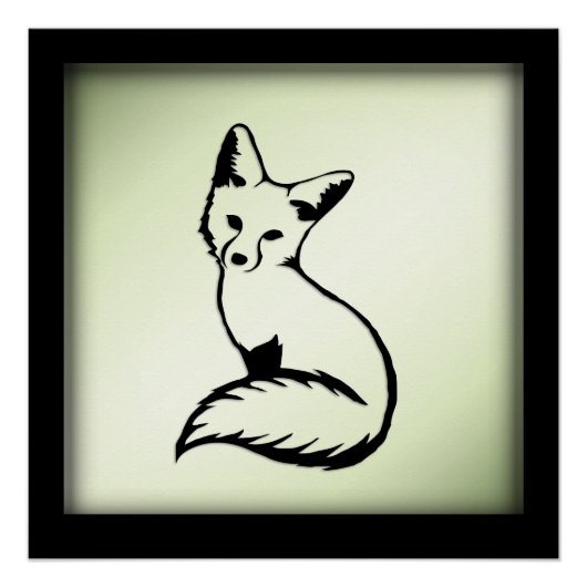 Green Fox Perfect Poster (Voorkant)