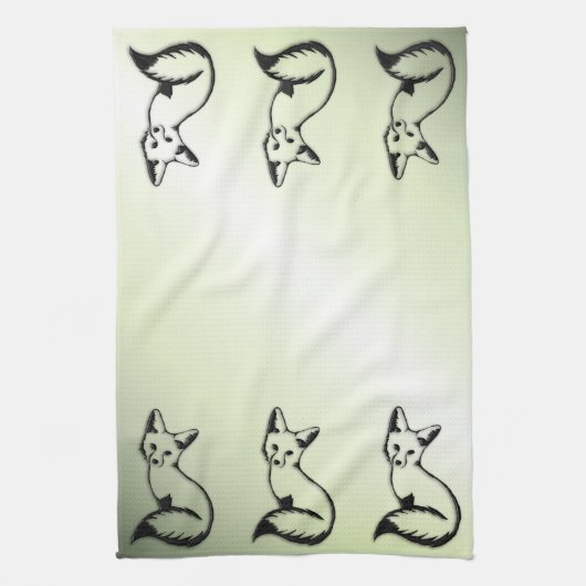 Green Fox Theedoek (Verticaal)