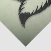 Green Fox Tissuepapier (Detail)