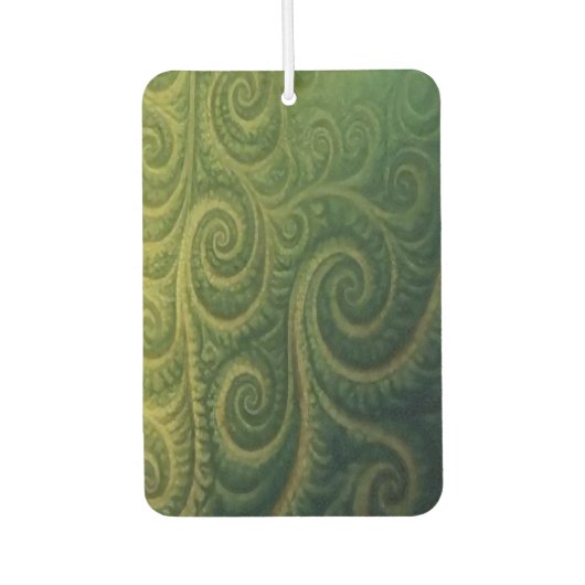 Green Fractal Air Freshener Luchtverfrisser (Voorkant)