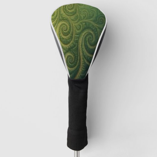 Green Fractal  Golfheadcover (Voorkant)