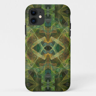 Green Fractal iPhone 5 Custom Hoesje-Mate ID Case-Mate iPhone Case