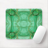 Green Fractal Mousepad Muismat (Met muis)