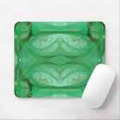 Green Fractal Mousepad Muismat (Met muis)