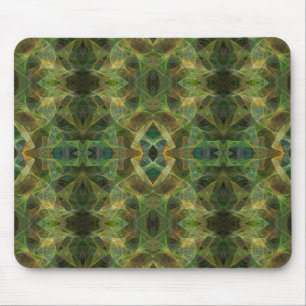 Green Fractal Mousepad Muismat