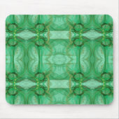 Green Fractal Mousepad Muismat (Voorkant)
