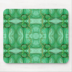 Green Fractal Mousepad Muismat