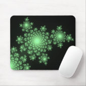 Green Fractal Mousepad Muismat (Met muis)