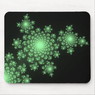 Green Fractal Mousepad Muismat
