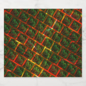 'Green framed eyes', scratches or red grating. Bier Etiket (Enkel label)