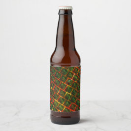 'Green framed eyes', scratches or red grating. Bier Etiket